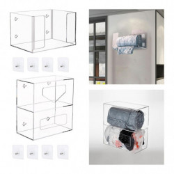 Trash Bag Organizer Space Saving Multifunction Grocery Bags Holder Dispenser 1 Layer