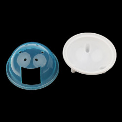 Ufo Hamster Gerbille Pet Bathroom Cage Bath Sand Shovel Toy Toilet Blue