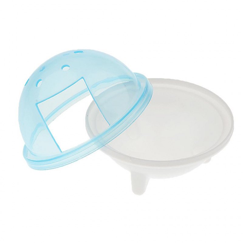Ufo Hamster Gerbille Pet Bathroom Cage Bath Sand Shovel Toy Toilet Blue
