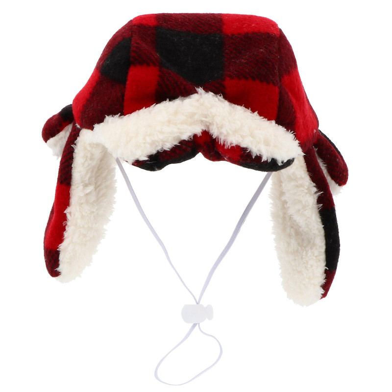 1pc Pet Dog Plaid Beret Lovely Pet Dressing Up Hat Pet Headwear