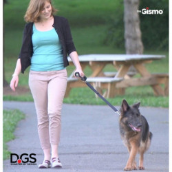 Je suis Gismo - Laisse pour chien avec distributeur de sacs à crottes