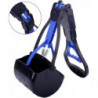 Pelle à crottes de chien de compagnie, longue poignée pliable ramasse les excréments de chien de taille moyenne, [...]