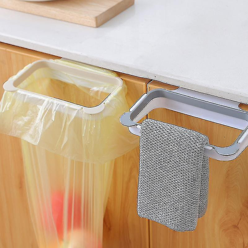 Cupboard Or Door Hanging Trash Bag Holder(apricot) Jiujiuso