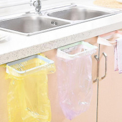Cupboard Or Door Hanging Trash Bag Holder(apricot) Jiujiuso