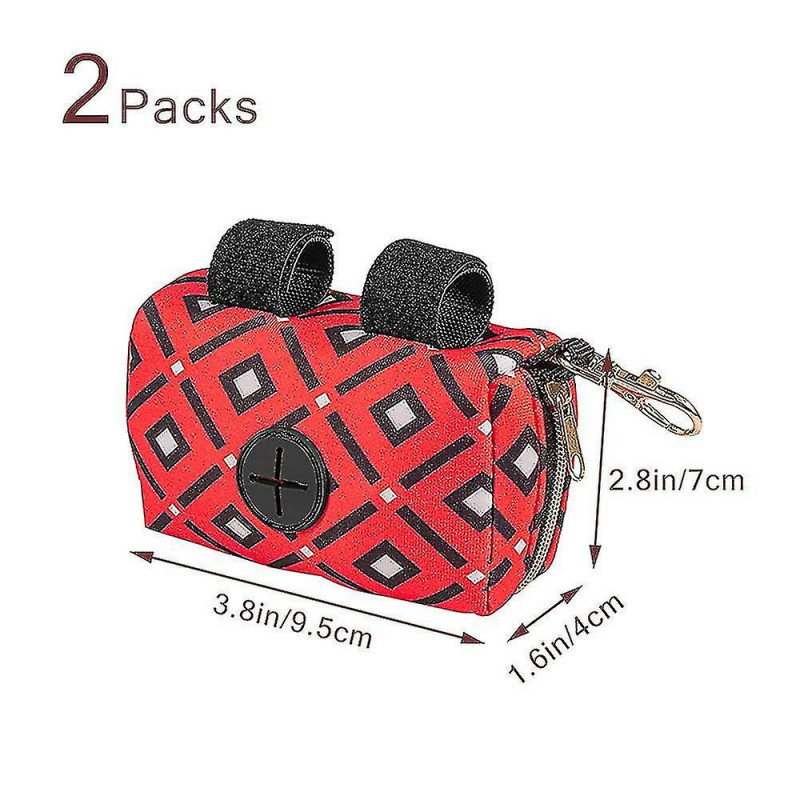 Stylish Shit Pet Dog Trash Bag Dispenser, Shit Bag Holder, 2pcs