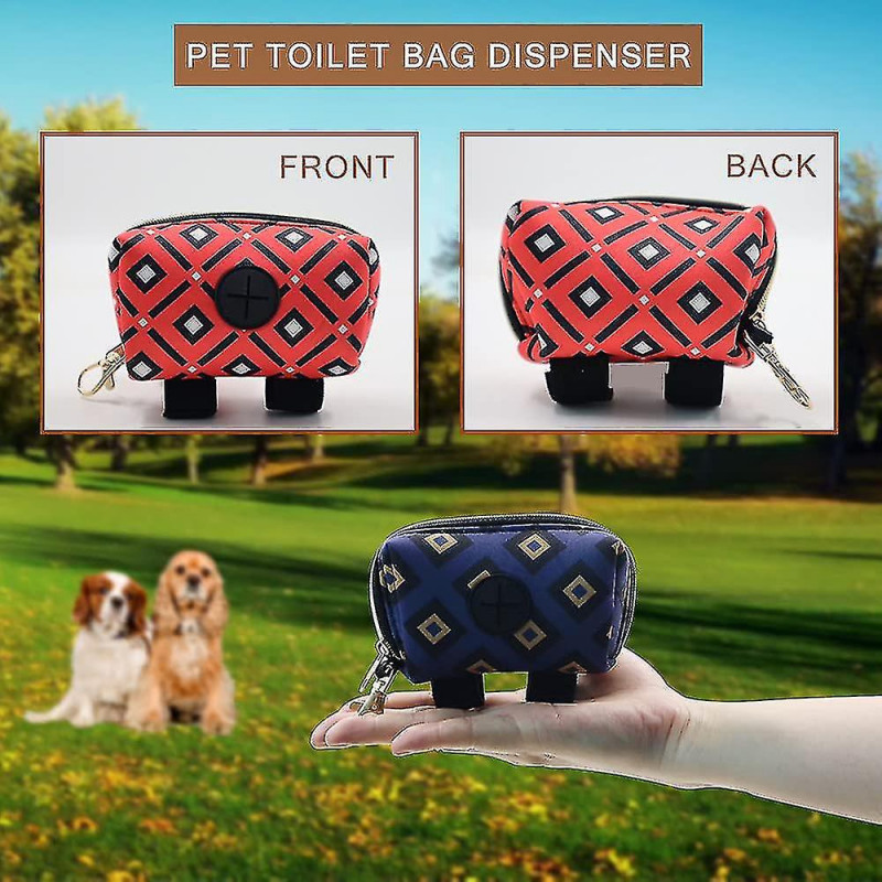 Stylish Shit Pet Dog Trash Bag Dispenser, Shit Bag Holder, 2pcs