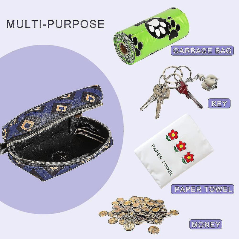 Stylish Shit Pet Dog Trash Bag Dispenser, Shit Bag Holder, 2pcs