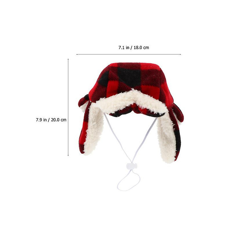 1pc Pet Dog Plaid Beret Lovely Pet Dressing Up Hat Pet Headwear