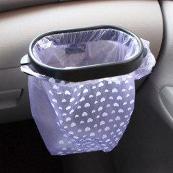 Adhesive Auto Car Vehicle Trash Bag Holder Garbage Rubbish Bin Hanging Rack