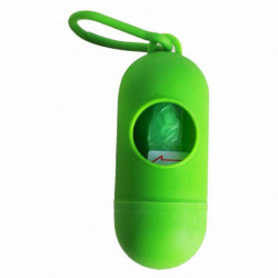 Plastic Dog Poo Bag Dispensers + Pet Waste Bags Green