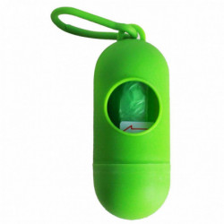 Plastic Dog Poo Bag Dispensers + Pet Waste Bags Green