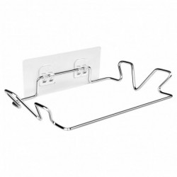 1 Set Trash Bag Holder Punch-free Wall-mounted Stainless Steel Cupboard Cabinet Door Hanging Garbage Bag Holder [...]