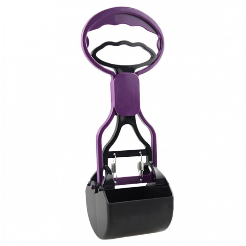 Cat Dog Poop Scooper Poo Shovel Puppy Kitten Rubbish Pick Up Tools Purple