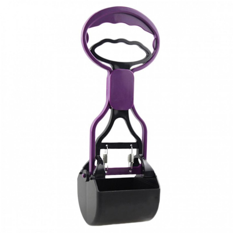 Cat Dog Poop Scooper Poo Shovel Puppy Kitten Rubbish Pick Up Tools Purple