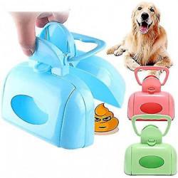 2pcs Dog Poop Scooper Poo Bags For Dog Automatic Pooper Scooper Poo Picker For Dogs Poop Clamp Cleaner