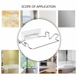 1 Set Trash Bag Holder Punch-free Wall-mounted Stainless Steel Cupboard Cabinet Door Hanging Garbage Bag Holder [...]
