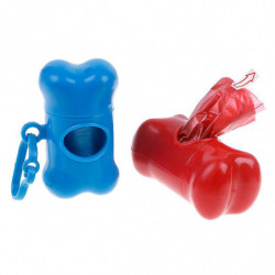 Poo Bags Pet Dog Cat Waste Disposal Bag Distributeur Poop Carrier Holder Bone Case