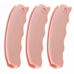 3 Pcs Ergonomique Poignée Sac Porte Porteur Bien Protéger Silicone Confortable Sac D’épicerie Poignée pour Shopping