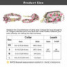 3pcs/set Personalized Dog Collar & Leash & Poop Bag Holder Dispenser Flower Xs-l