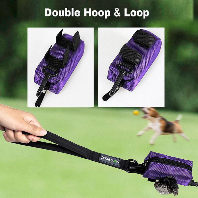 Pet Dispenser Waste Dog Poo Puppy Pick-up Bags Travel Poop Bag Holder Hook Pouch
