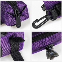 Pet Dispenser Waste Dog Poo Puppy Pick-up Bags Travel Poop Bag Holder Hook Pouch