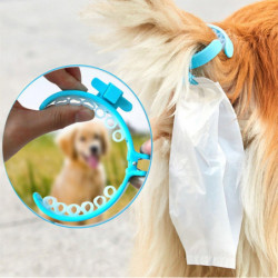 Pet Dog Waste Bag Dispenser Pet Poop Scooper with Waste Poop Bag Creative Puppy Toilet Picker Tail