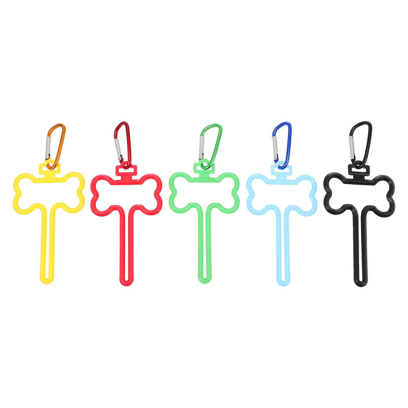 5pcs Pet Garbage Bag Fixing Clamps Dog Poop Bag Holders Pet Poop Pouches Clips