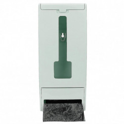 Kitchen Wall Mounted Blue Plastic Bag Dispenser Garbage Trash Bags Storage Box Organizer Holder