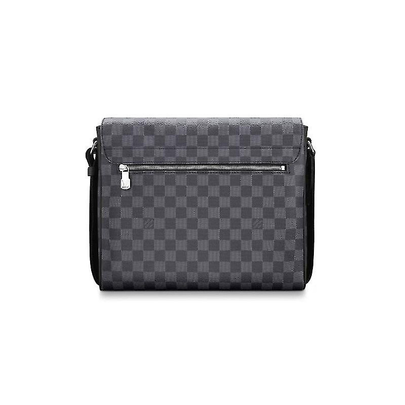 Sac à bandoulière en cuir Plaid Crossbody Unisexe