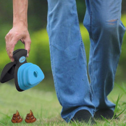 Pet Pooper Scooper Pet Pooper Scooper With Foldable Bin Bag Dog Waste Portable Pet Shovel Cleaning Jb51-3