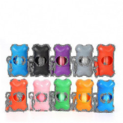 Sac à ordures portable Boîte de rangement Distributeur de sac à ordurespurple