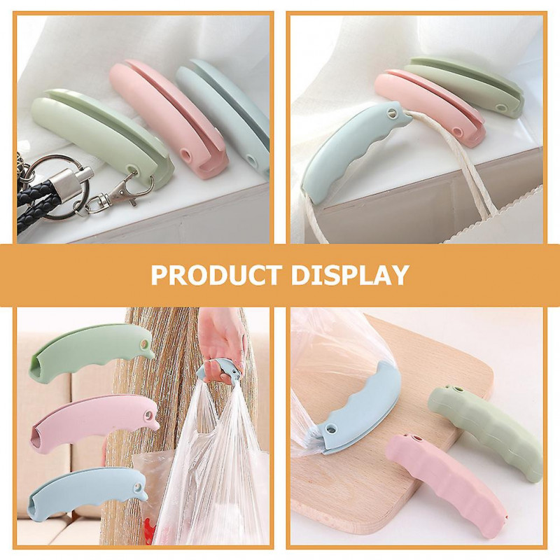 12pcs Grocery Plastic Bag Holder Carrier Save Labor Silicone Handle Carrier
