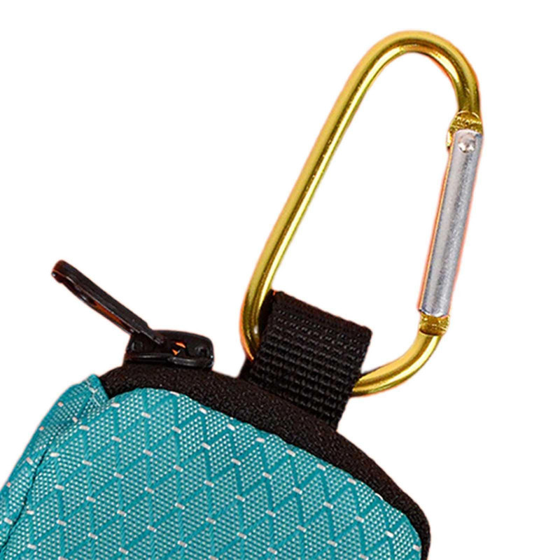 Dog Poop Bag Holder Waste Bag Carrier Zippered Pouch for Travel Walking Lake Blue