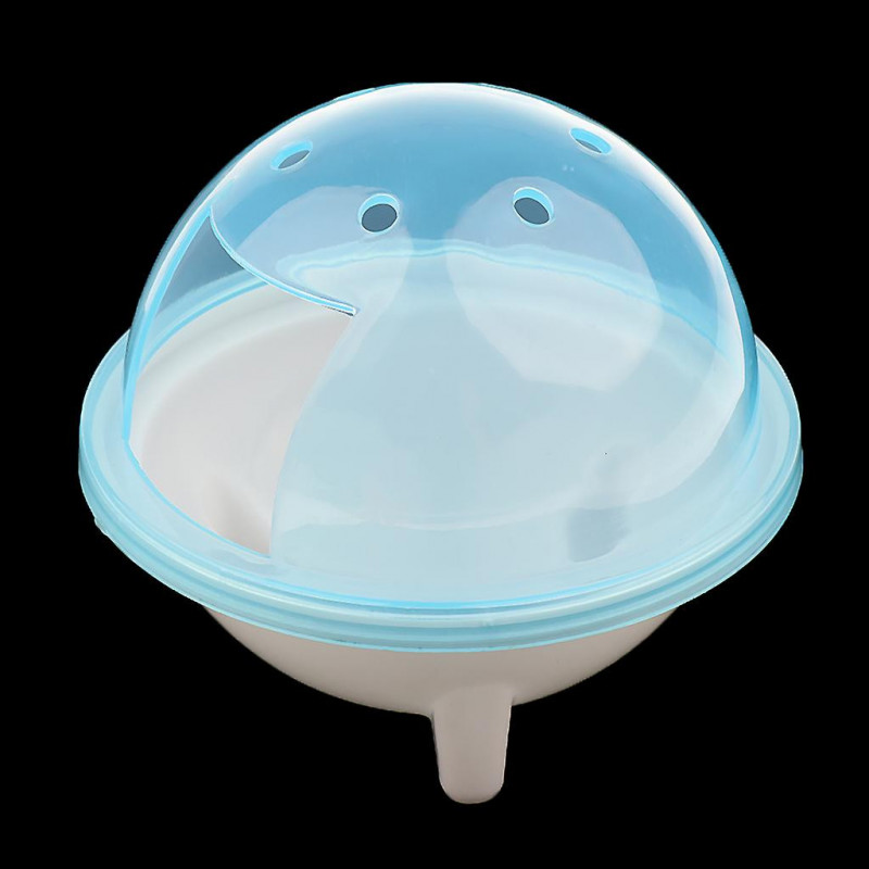 Ufo Hamster Gerbille Pet Bathroom Cage Bath Sand Shovel Toy Toilet Blue