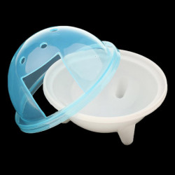 Ufo Hamster Gerbille Pet Bathroom Cage Bath Sand Shovel Toy Toilet Blue