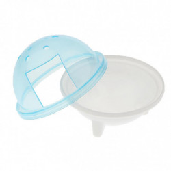 Ufo Hamster Gerbille Pet Bathroom Cage Bath Sand Shovel Toy Toilet Blue