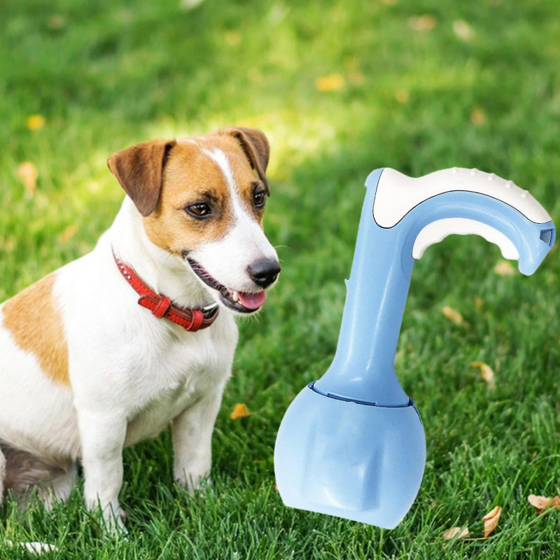 Dog Pooper Scooper with Decomposable Bags Easy Clean Up Comfortable Handle Portable Design for Large
