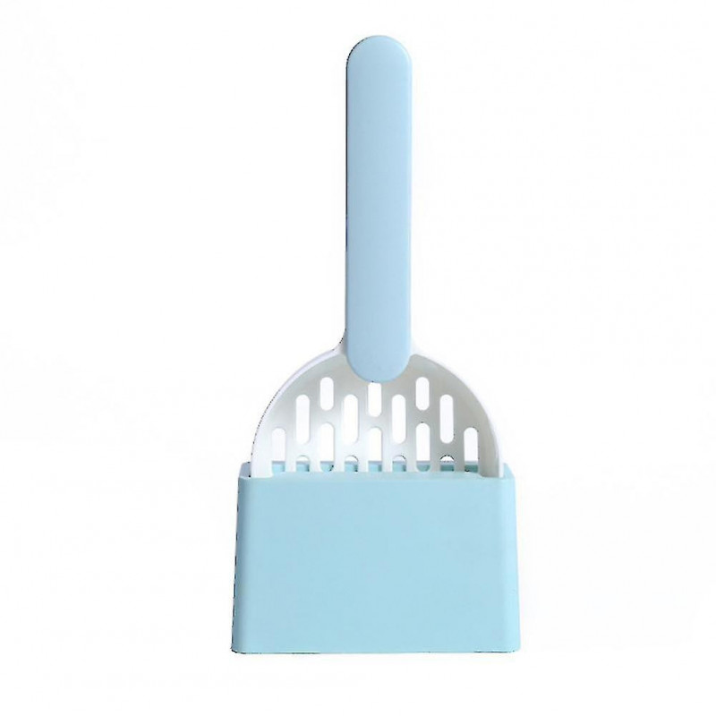 Litter Shovel Poop Scoop With Base Pet Cleanning Tool Toilet Litter Box Shovel Blu Litter Shovel Poop Scoop With Base Pet Cleanning Tool Toilet Litter Box Shovel Blu