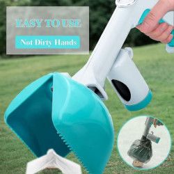 Pet Pooper Scooper Sets, Portable Dog Cat Poop Scoop With Poo Bag Dispenser And Poop Bags