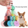 Poop Bag Handle Round Shape Convenient Small Size Portable Exquisite Pet Poop Waste Bag Clip Pet