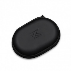 Kz Earphones Case Pu Leather Oval Shape Storage Box Bag Holder With