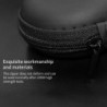 Kz Earphones Case Pu Leather Oval Shape Storage Box Bag Holder With