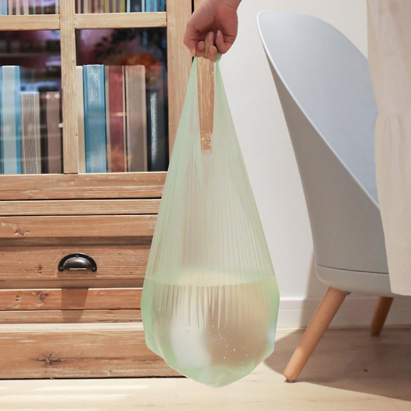 100Pcs/5 Roll Disposable Home Hotel Thick Trash Holder Rubbish Pouch Garbage Bag