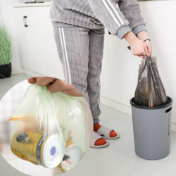 100Pcs/5 Roll Disposable Home Hotel Thick Trash Holder Rubbish Pouch Garbage Bag