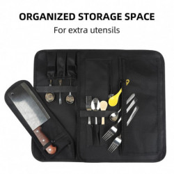 Roll Bag Kitchen Cooking Portable Knife Holder Storage Bag