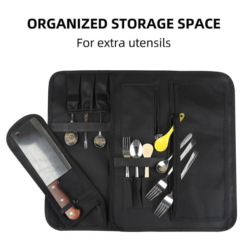 Roll Bag Kitchen Cooking Portable Knife Holder Storage Bag