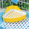 Pet Tray Hamster Pet Cat Rabbit Corner Toilet Litter Trays Clean Indoor Pet Litter Training