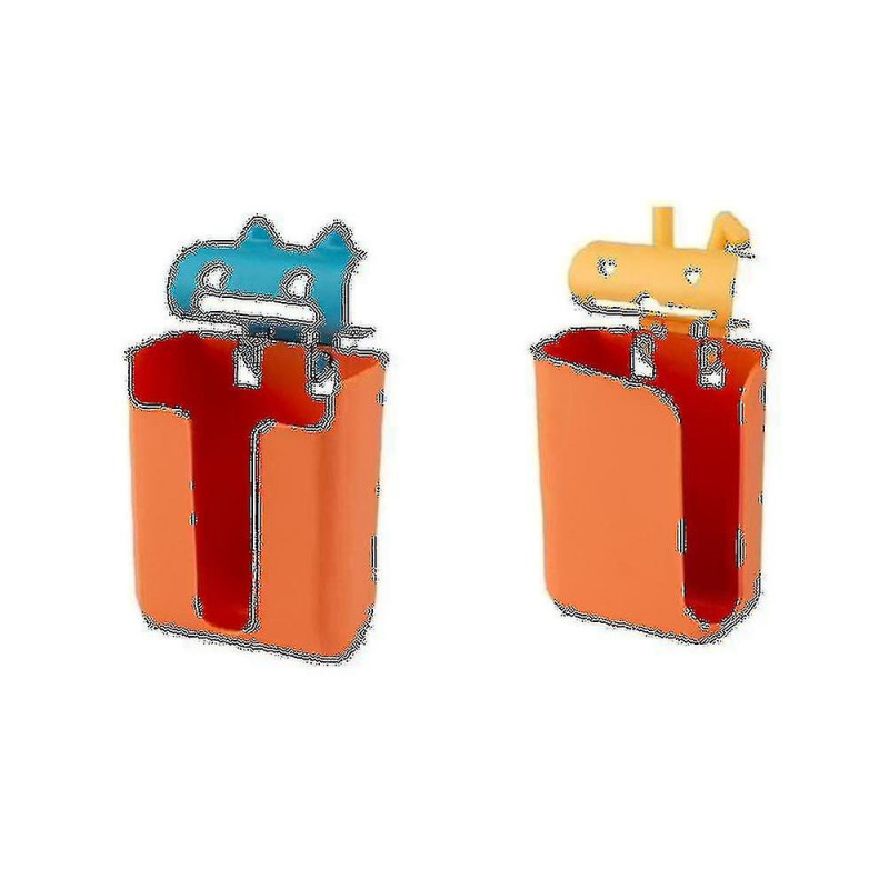 Simple Hole Free Cartoon Garbage Bag Storage Box Kitchen Garbage Bag Storage Box Shopping Bag Stora