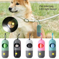 Pet Waste Bag Portable Reusable Lighting LED Environmentally Friendly Poop Picking Up ABS Pet Dog