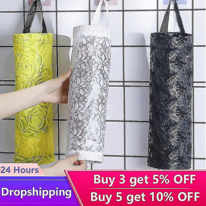 Poubelle Suspendue Stockage Sacs en plastique Organisation Cuisine Distributeur Poubelle Mural Mural Porte-bagages [...]